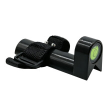 90 Degree Right Angles Bubble Level for Rods Horizontal Level Aluminum Black