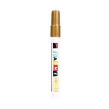 Stone Inscription Pen Waterproof Stone Paint Marker For Gravestone round head gold