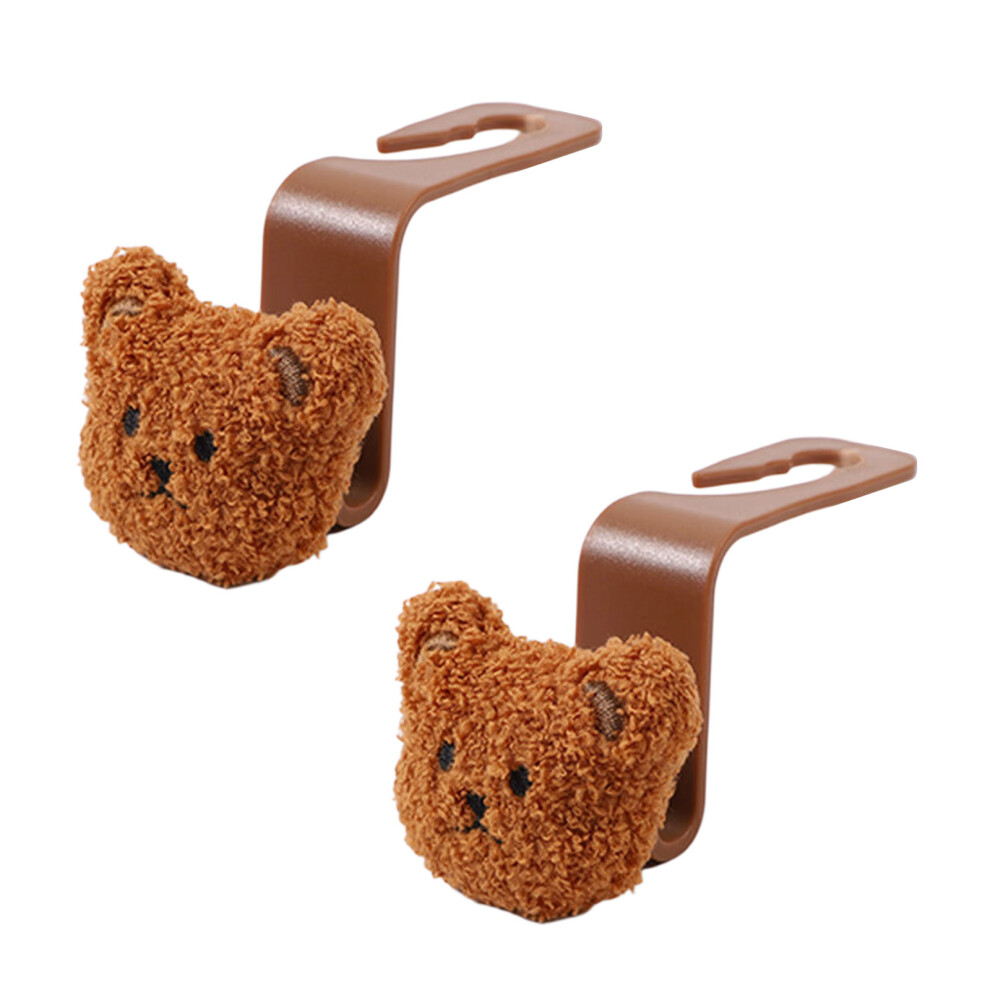 Universal Flowercar Seat Headrest Hook Storage Hanger Back Seat Organizers Brown 7754004622685