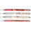 4PCS Rose Print Retractable Gel Pen 0.5MM Black Inks for Note Taking Journaling 1