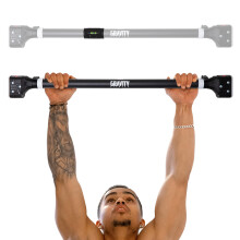 Gravity Fitness Pull-Up Bar for Doorway – Adjustable Chin-Up Bar (28.3in-37.4in) No Screws Installation - Adjustable Pull Up Bar for Upper Body Work
