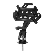 Motorcycle Phone Holder Handlebar Bike Phone Mount Adjustable Nonslip Black Sevenclaw