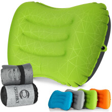 Crisonky Camping Pillow - Inflatable Pillow - Travel Pillows for Backpacking & Airplane, Lumbar Support 2.0 Blow Up Pillow, Ultralight Compressible,