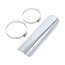 High Heat Resistant Exhaust Pipe Guard For Long Distance And Regular Motorcycles Silver A