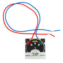 40X40Mm Plastic Voltage Gauge Meter For Electric Sprayer With Adjustable Switches