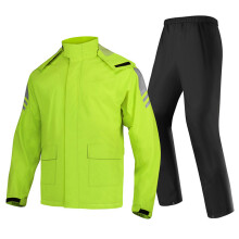 All Weather Motorcycle Rain Suit With Excellent Abrasion Resistance And Coverage L Green