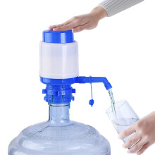 Manual Water Pump for Cooler Dispenser - Fits 52-55mm Jugs, Hand Press Water Dispenser with Extra Tube & Dust Plug, Portable for Home/Office/Travel