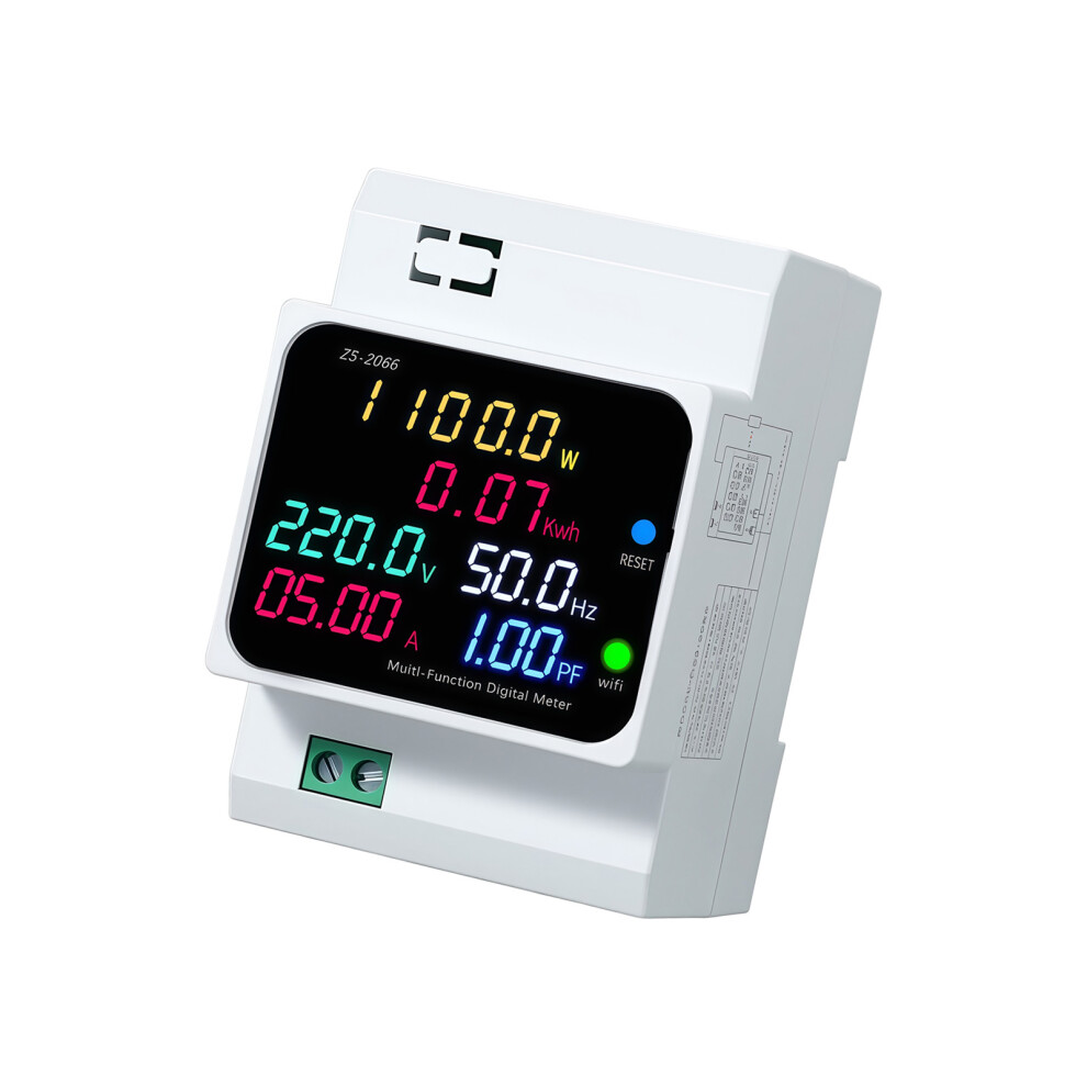 Electric Energy Meter Din Rails Electric Meter Voltmeter Ammeter Watt Kwh 450V Wifi Model 7754004645745