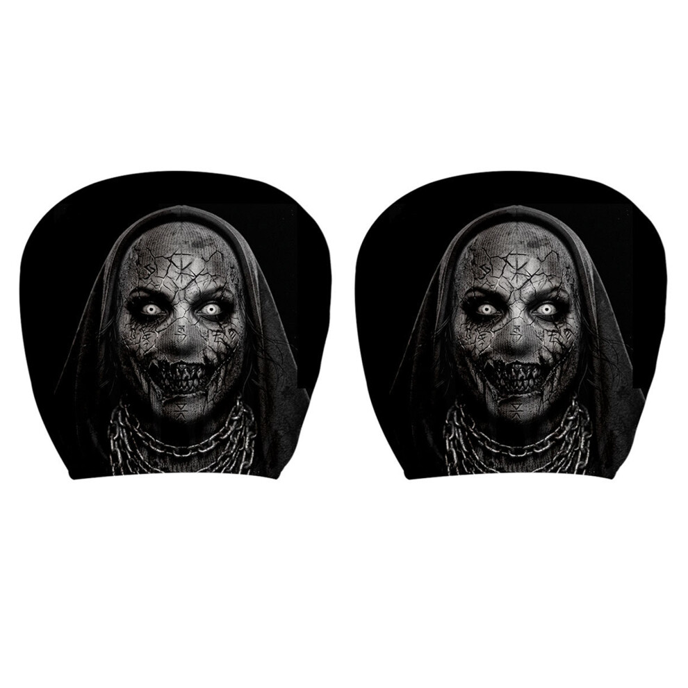 Playful Vehicle Headrest Protectors Set Of Two Soft Polyester Fabric Universal Typee 7754004575707