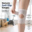 (White, M) Adjustable Compression Meniscus Knee Brace with Non-Slip Strap 7