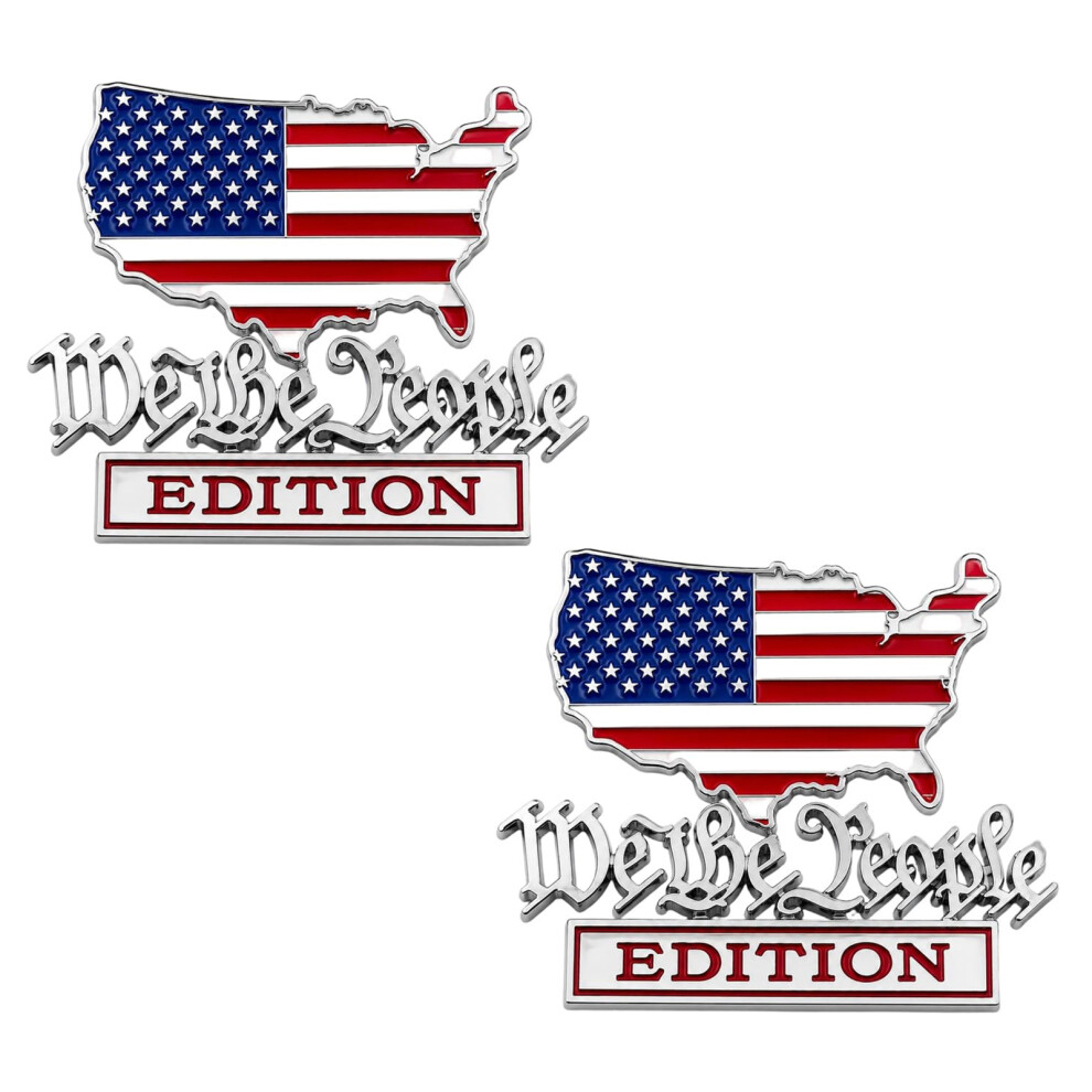Patriotic Flag Design Badge For Trucks Suvs Adhesive Backing Easy Installation 2 7754004574823