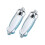 2Pcs Squid Deformable Pen Stress Relief Ballpoint Pen 1.0Mm Tip For Writing Silver 1