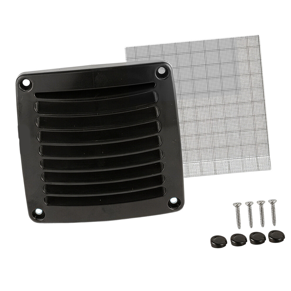 Universal Abs Ventilation Grille Air Outlet Vent Cover For Caravans Campers Mediums Black 7754004575387