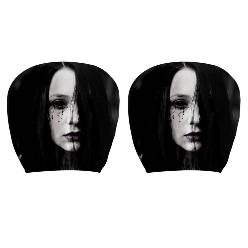 Playful Vehicle Headrest Protectors Set Of Two Soft Polyester Fabric Universal Type C 7754004575684