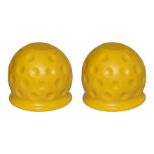 2pcs 50mm Trailer Hitch Ball Cover Heavy Duty Protector Cap Dust Waterproof Yellow