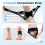(Black, XL) 1 Pair Adjustable Lace-Up Ankle Brace, Compression Support for Sprains 4