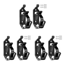 2/4/6Pcs Shovel Mount For Roof Rack Mount Shovel Mount Accessories Wall Mounting Black 3