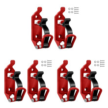 2/4/6Pcs Quick Release Clamp Shovel Wall Mount Bracket Shovel Holder Car Luggage Red 3