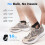 (Black, L) 1 Pair Adjustable Lace-Up Ankle Brace, Compression Support for Sprains 2