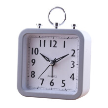 Quiet Operation Analog Alarm Clock With Large Display For Office Bedroom Grey
