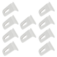 10Pcs RVs Awning Hooks Convenient Tool Awning Hanger Clip For Camping Tent White