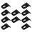 RVs Awning Hooks 10Pcs Plastic Awning Hanger Clip For Easy Setup And Storage Black 1