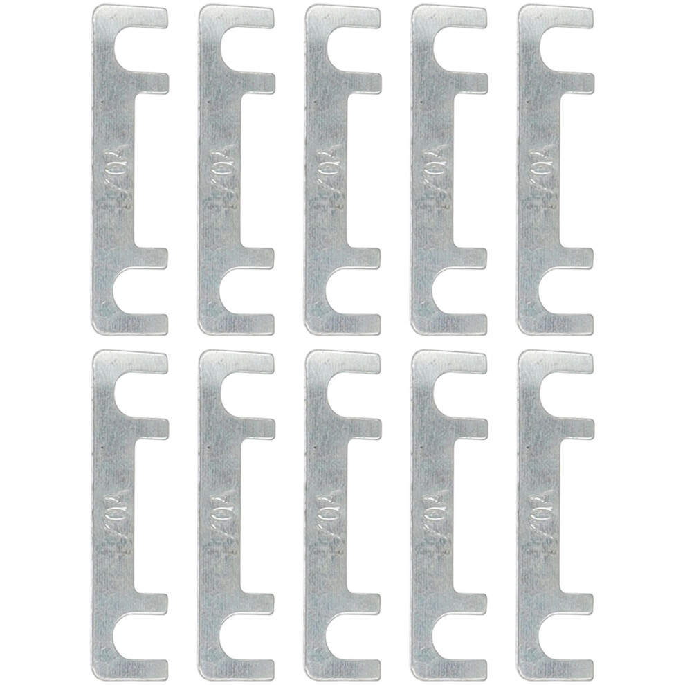 10Pcs Zinc Alloy Car Flat Fuses Blade Circuit Protection Flat Fuses Strips 30-100A 70A 7754004630024