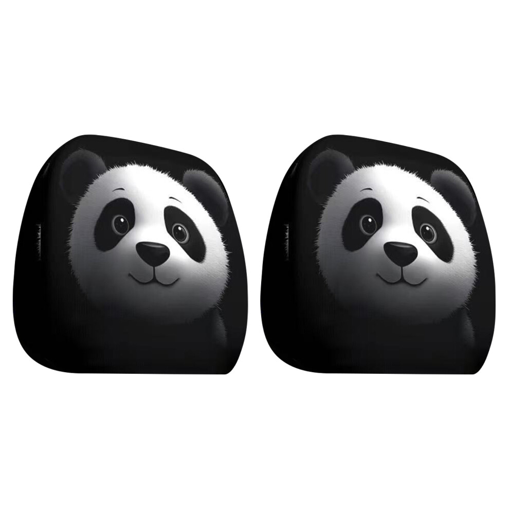 Delightful Panda Themed Vehicle Seat Covers Set Perfect Gift For Drivers 2 Pack Type A Pink/Blue 7754004645561
