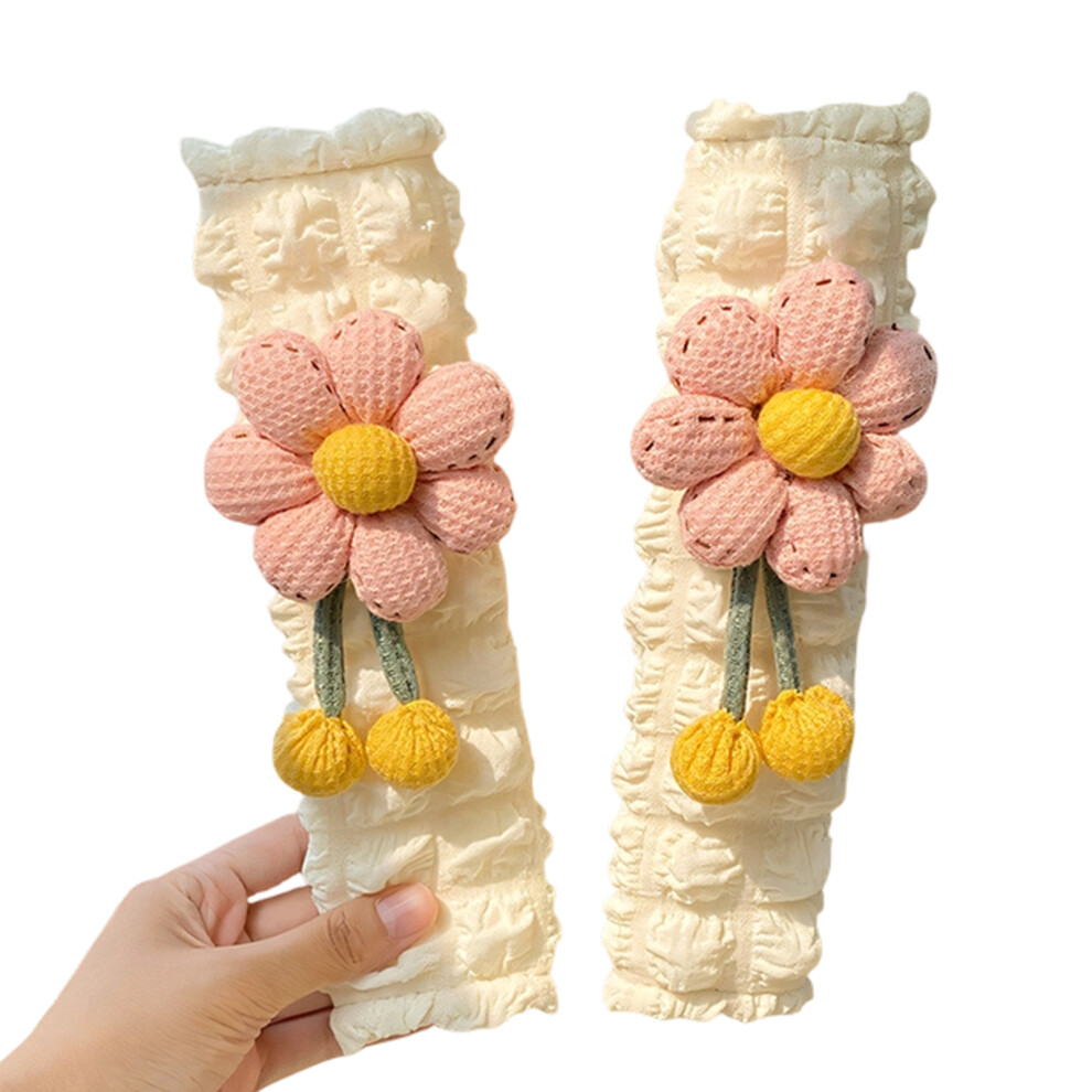 Sunflower Design Auto Seat Belt Shoulder Pads Set Of 2 Soft Cloth Protectors Type 4 7754004571129