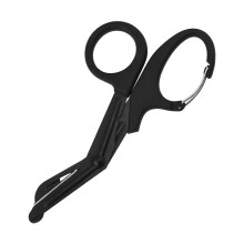 19Cm Steel Bandage Scissors Curved Blade For Medicals First Aid Outdoor Use Black