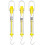 Clear Plastic Tubular Spring Scale Spring Dynamometer For Physics Experiments Yellow 1