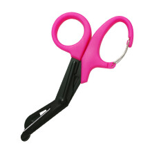 Emergency Bandage Scissors With Curved Blade For Quick Gauze Removal Durability Pink