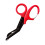 Professional Bandage Scissors For Cutting Bandages Tape Ergonomic Spring Handle Red 1