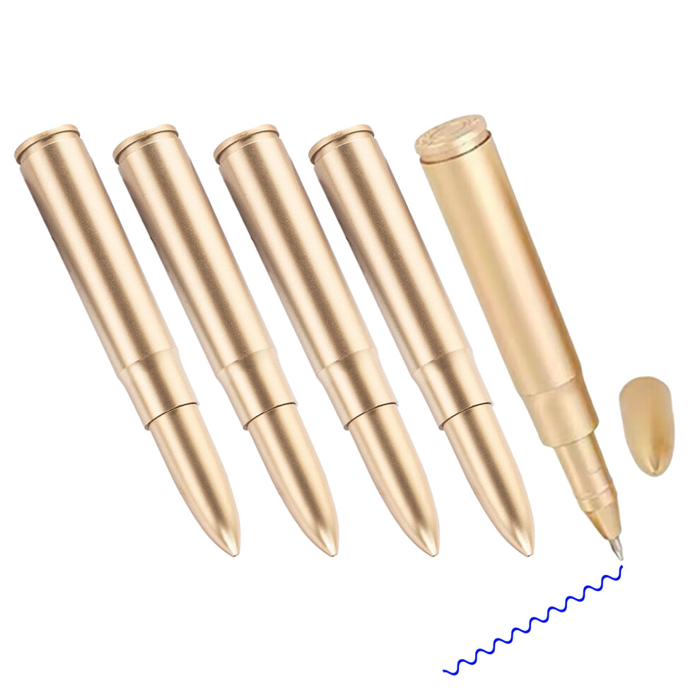 5Pcs Creative Pointed Shape Ballpoint Pen 0.5MM Blue Or Black Inks For Writing Blue