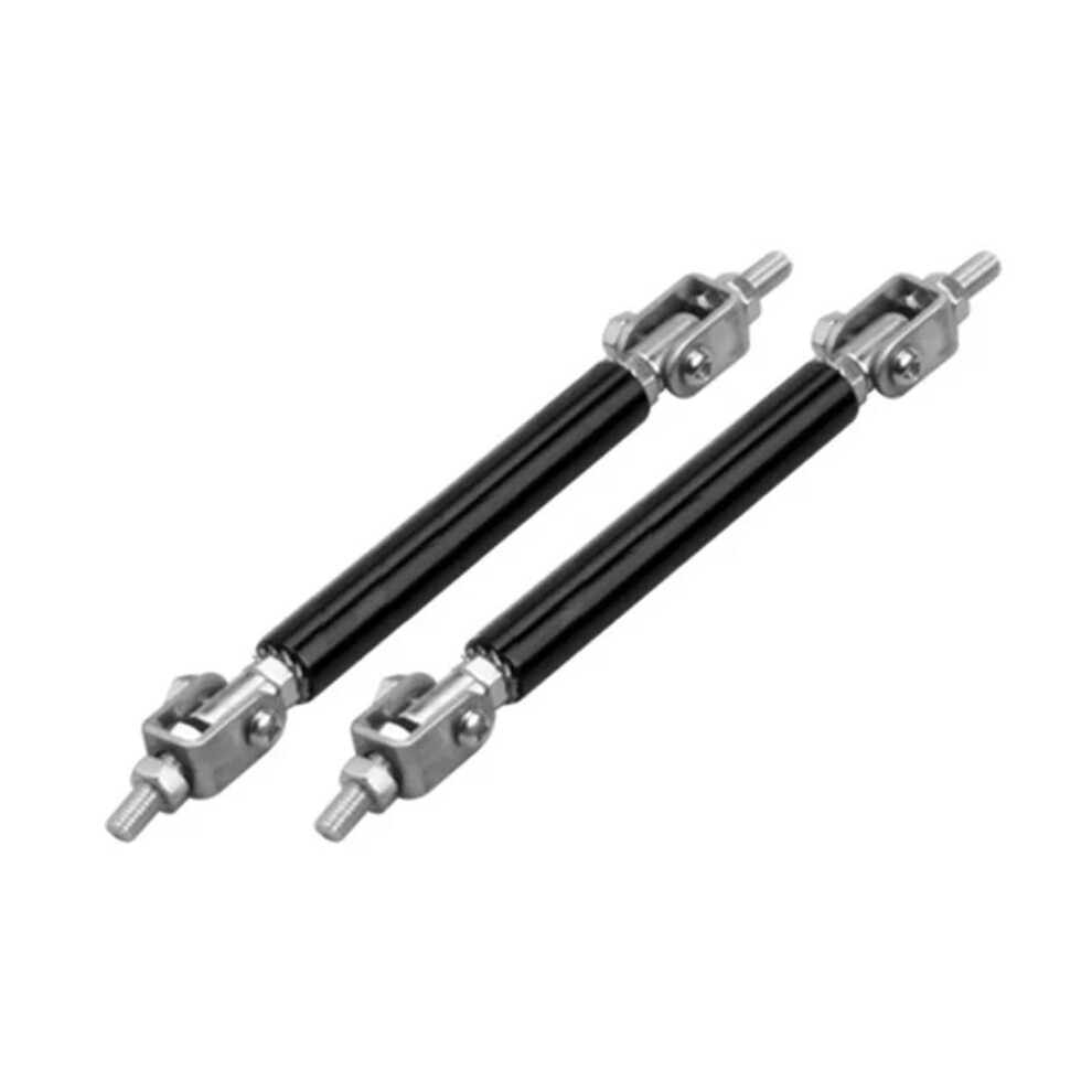 Racings Adjustable Front Rear Bumper Lip Splitter Support Car Body Decoration 75Mm Black 7754004637634