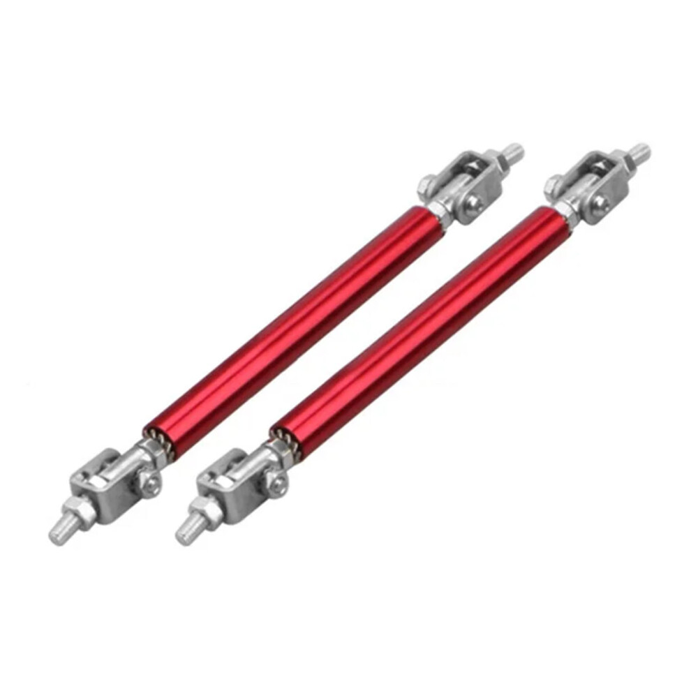 Precisions Front Lip Support Rod Adjustable Splitter Struts Rods Bumper 100Mm Red 7754004637696