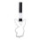 Car Bumper Safety Strap Rabbit Patterned Anti Static Hanging Hook Tow Strap White 1