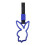 Automotive Exterior Decor Rabbit Shaped Warning Strap Loop Racing Tow Strap Blue 1