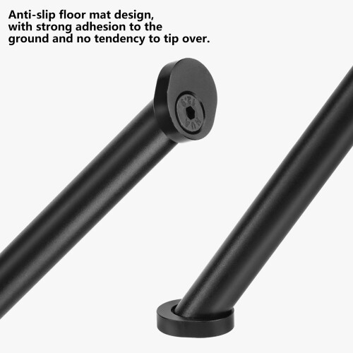 Triple Folding Side Rear Parking Rack Adjustable Cycling Kickstand Enduring Silver 406