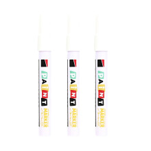 3Pcs Waterproof Stone Inscription Pen for Gravestones And Tombstone Restoration White 3mm