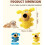 (Blue, -) Piepend honden pluche speelgoed, blauw 6