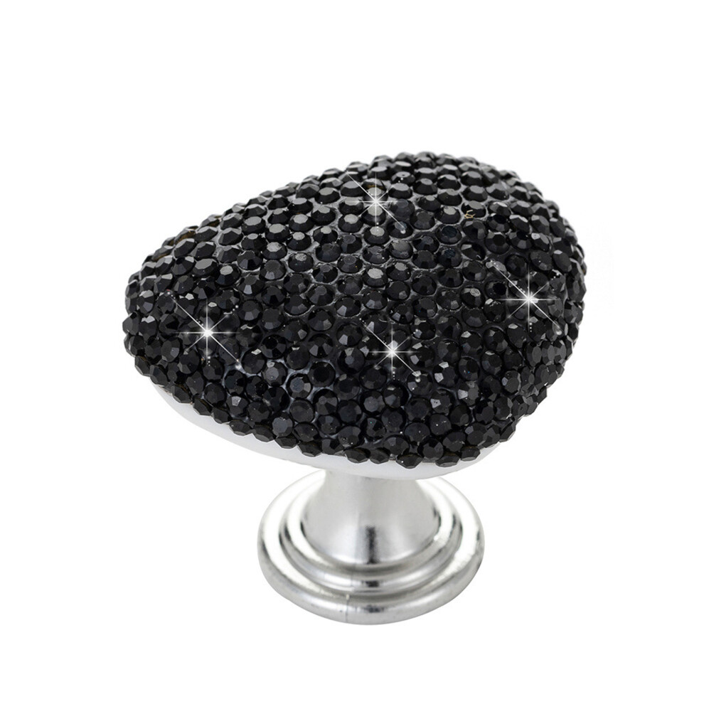 Heart Shape Car Push Start Button Scratch Resistant Engine Starts Button Black 7754004639829