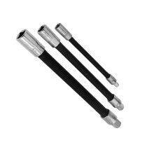3Pcs 1/4 3/8 1/2Inch Flexible Long Extension Rod Adapter Square Ratcheting