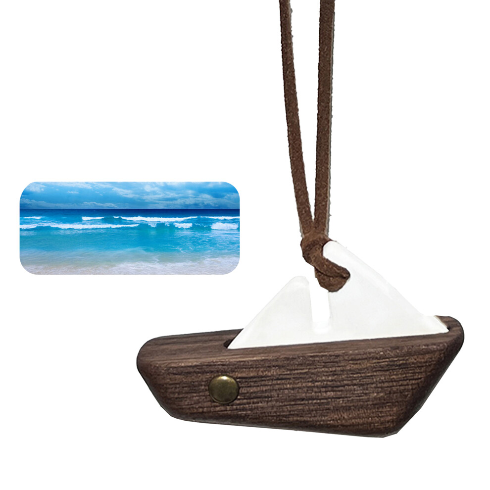 Handcrafted Wood Sailboats Car Air Freshener With 5 Double Sail Model Marine Fragran 7754004648081