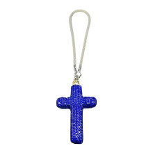 Car Rearview Mirror Ornament For Vehicle Interior Decoration Hanging Sap phire Blue