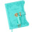 Retro Lockable Diary With Key PU Notebook Journal with 360 Pages Pen Holder Blue 1