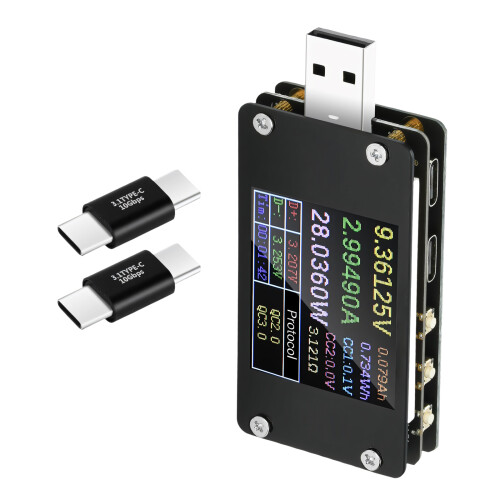 USB Power Meter For Fast Charging Analysis USB Multimeter USB C Power Meter