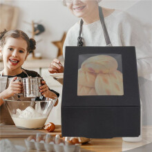 Caja de Papel de 250 Piezas con Ventana Caja de Embalaje de Regalo Caja de Golosinas para Jabón Casero Dulces de Panadería Dulces (Negro)
