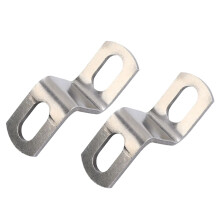Motorcycle Exhaust Pipe Stabilizer Stainless Steel Z/L-Shaped Clamp Bracket 60mm 2