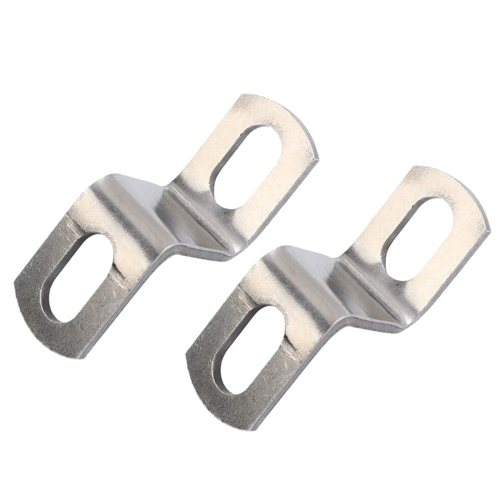Motorcycle Exhaust Pipe Stabilizer Stainless Steel Z/L-Shaped Clamp Bracket 60Mm 2 7754004602045